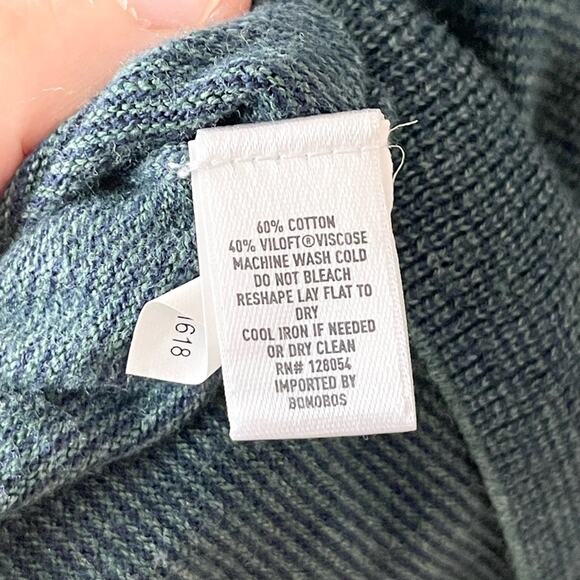 Bonobos Henly Long Sleeve Lightweight Sweater Men’s size L Green - Picture 6 of 7